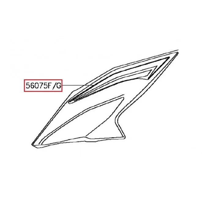 Achat pattern,upp cowl,rh  KAWASAKI  MOTOSHOP 35