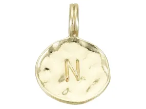 Acheter Breloque ronde dorée à l'or fin 18K – N En ligne