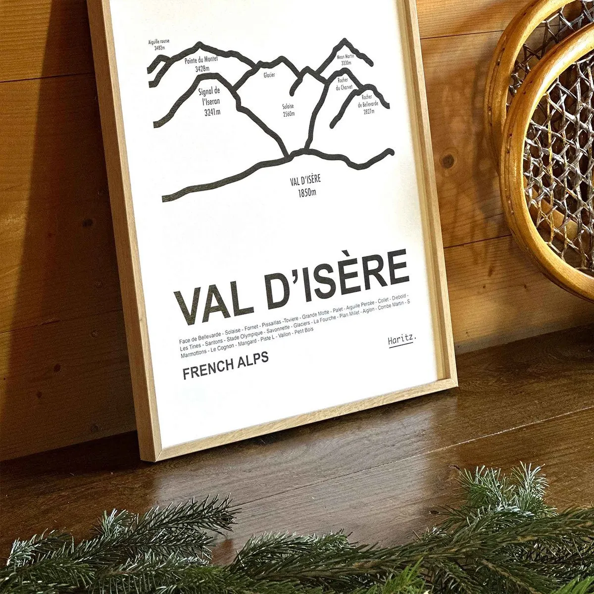 Affiche station de ski - Les Raffineurs