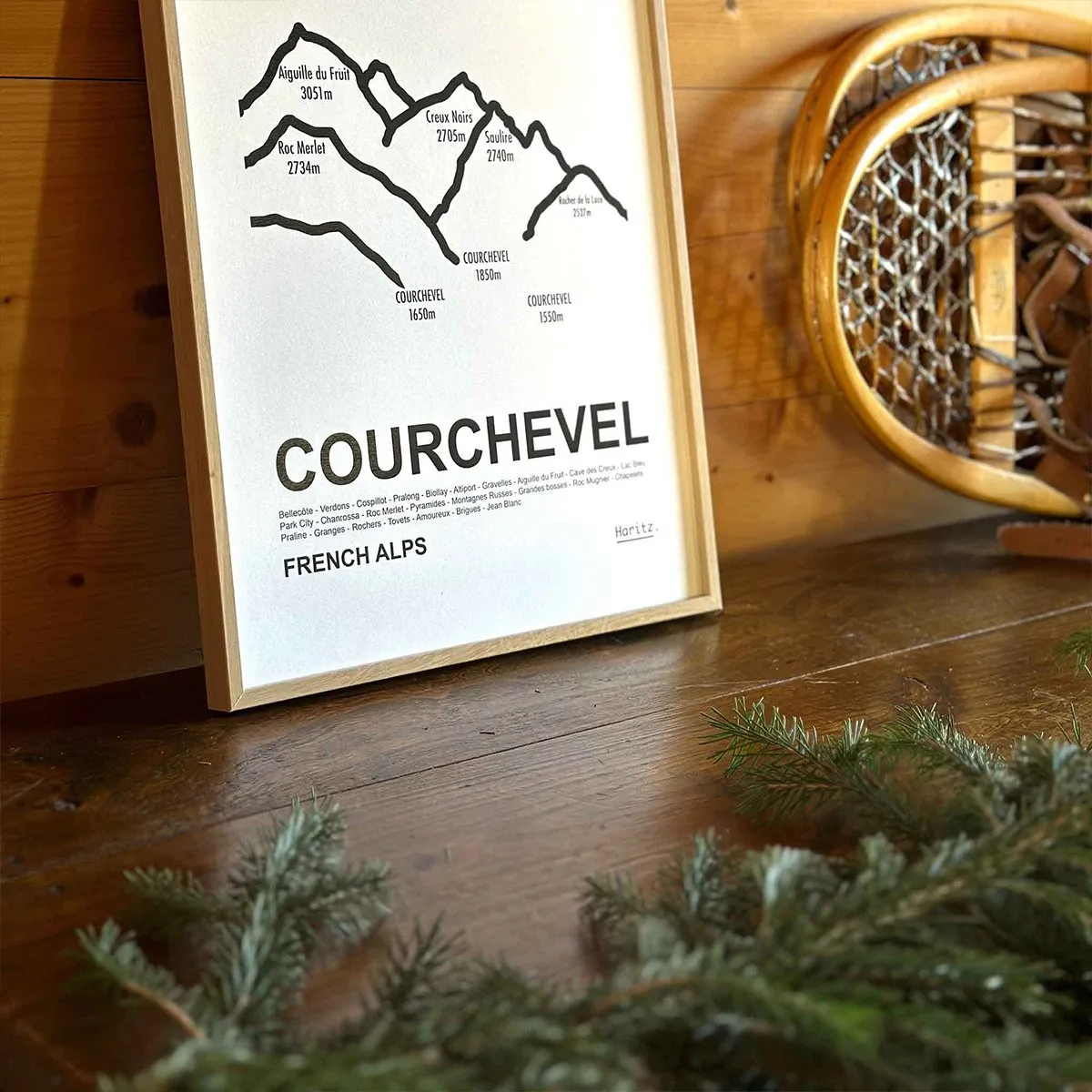 Affiche station de ski - Les Raffineurs