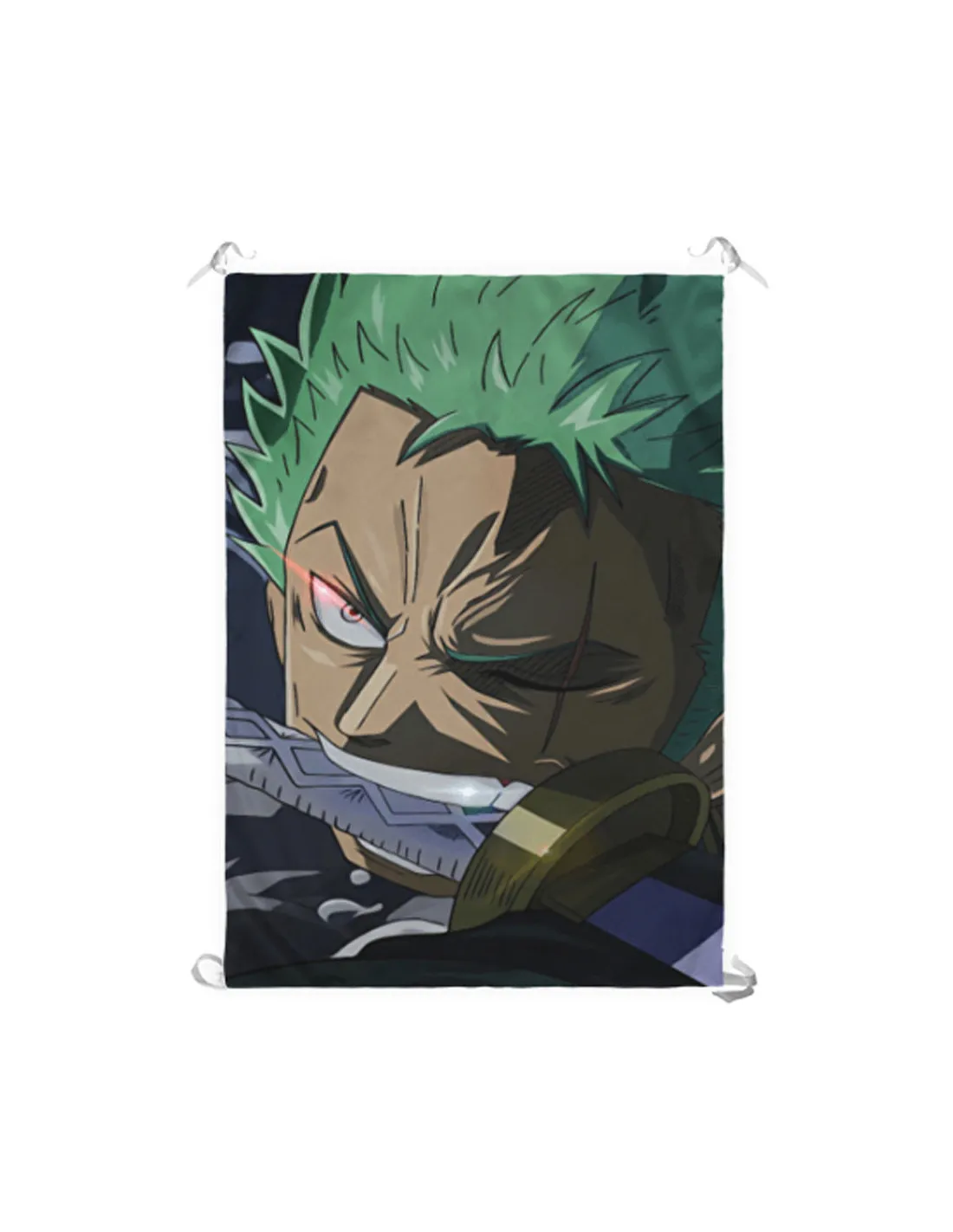 Bannière-Drapeau de Zoro Roronoa, One Piece (100 x 70 cm.) ⚔️ Boutique Épées
