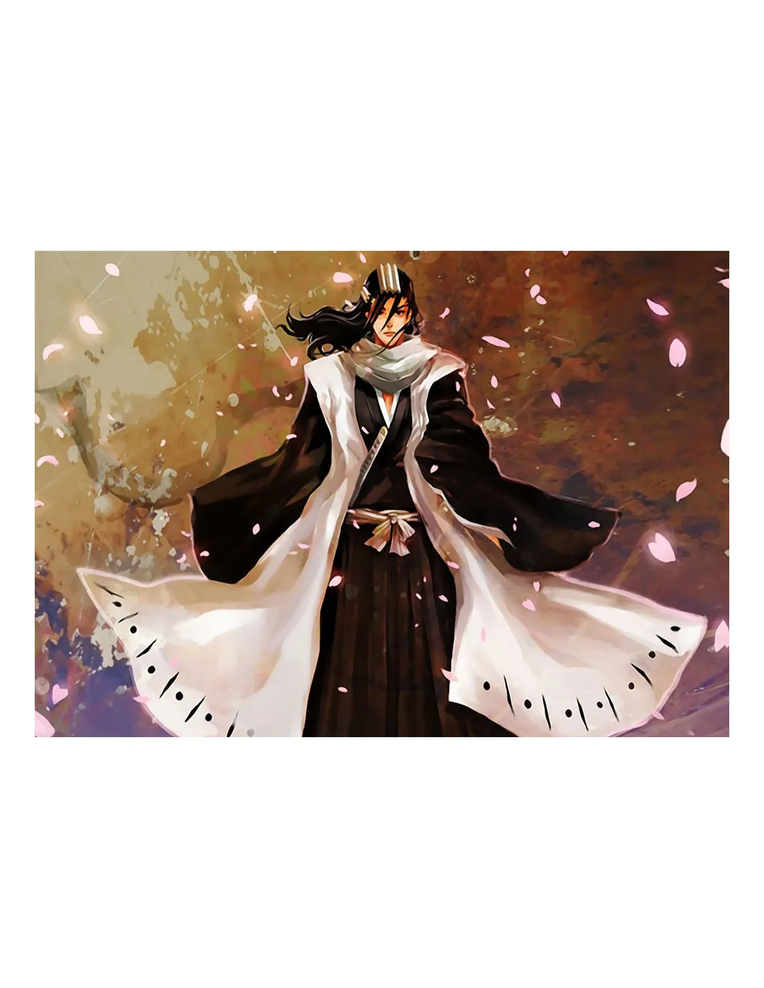 Bannière-Drapeau Senbonzakura Kuchiki Byakuya (100 x 70 cm.) ⚔️ Boutique Épées