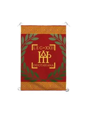Bannière Legio XXII Deiotariana Romana (70x100 cms.) ⚔️ Boutique Épées