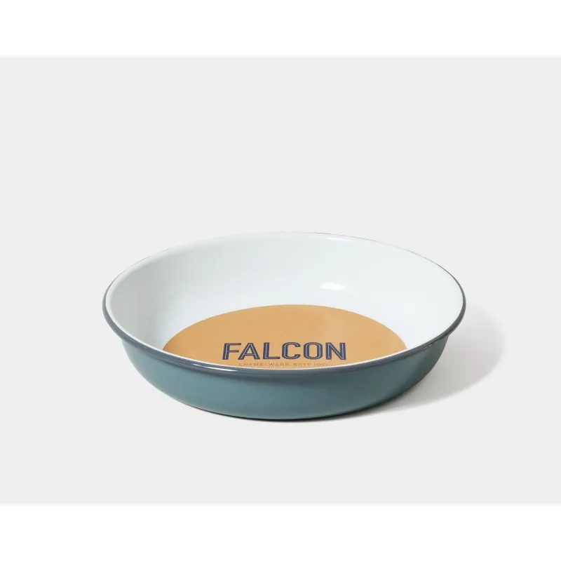 Bol à salade en email - Pigeon grey - FALCON - Perlin Paon Paon