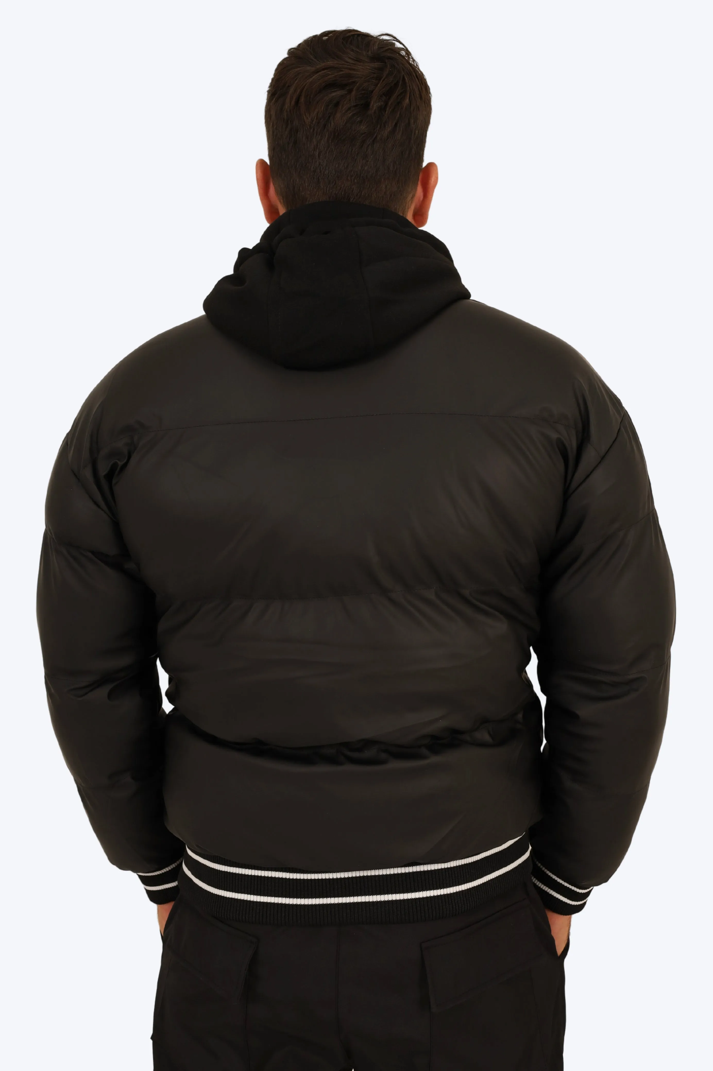 BOMBER MATELASS NOIR ATHLTIQUE