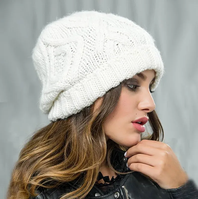 Bonnet femme épais et extensible