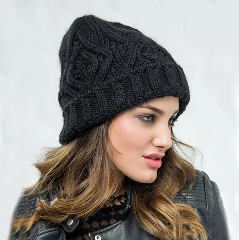 Bonnet femme épais et extensible