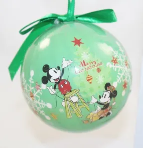 Boule de Noël Mickey DISNEY Mickey Minnie Merry Christmas style vin...