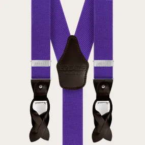 Bretelles élastiques violettes à double usage en Y | BRUCLE