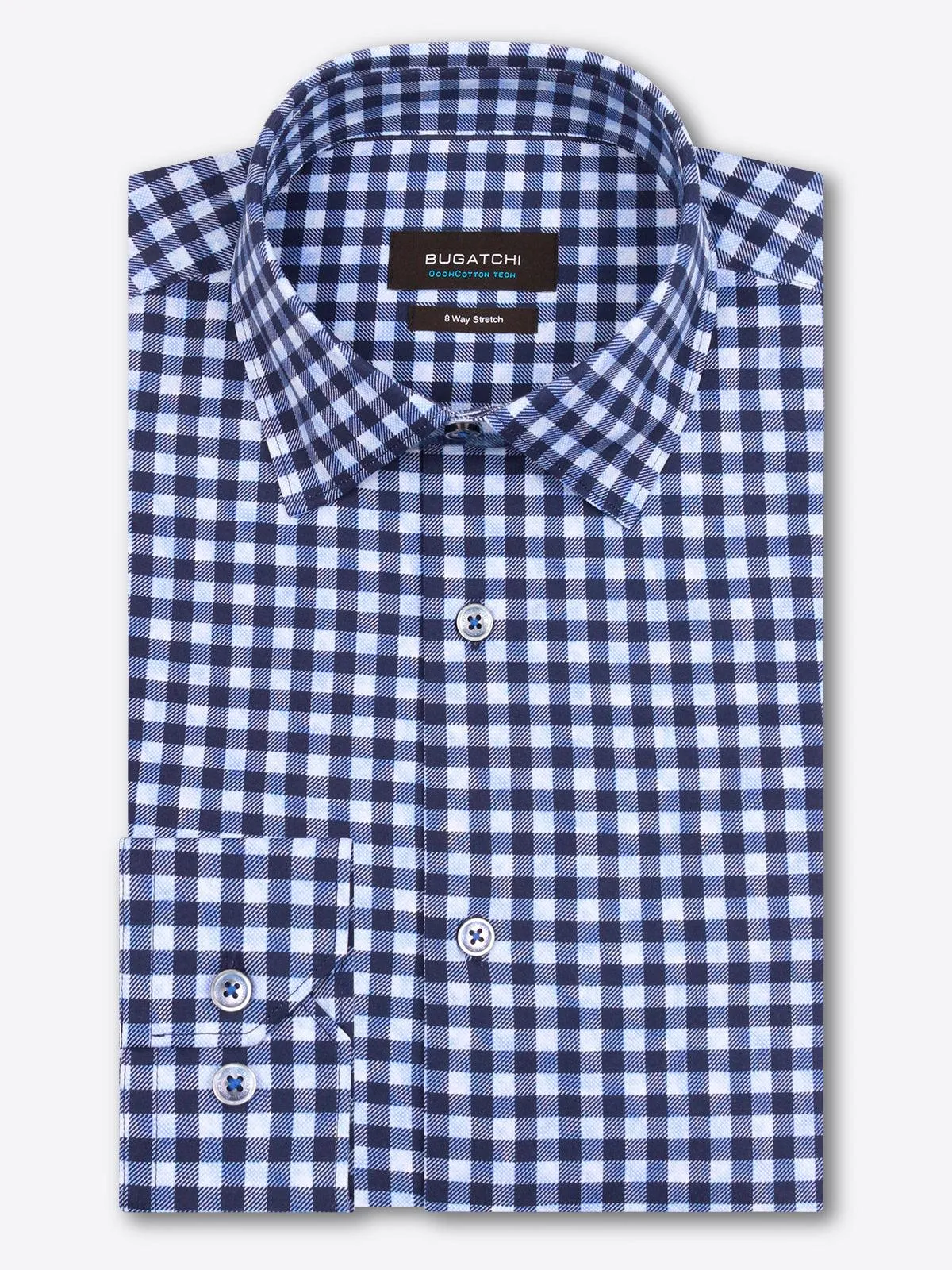 Bugatchi - Chemise manches longues à carreaux OoohCotton