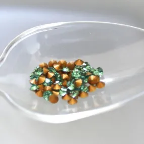 Cabochon chaton cristal  3 mm erinite 75 piecès