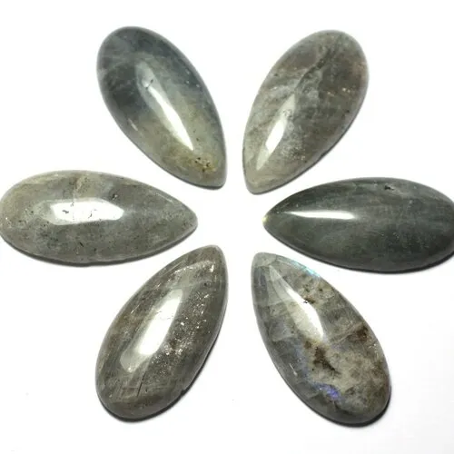 Cabochon de pierre - labradorite - goutte 40x20mm  8741140029170