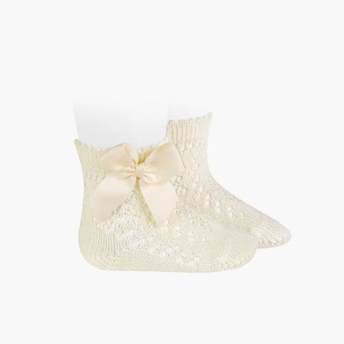 Chaussettes courtes Perle avec noeud
