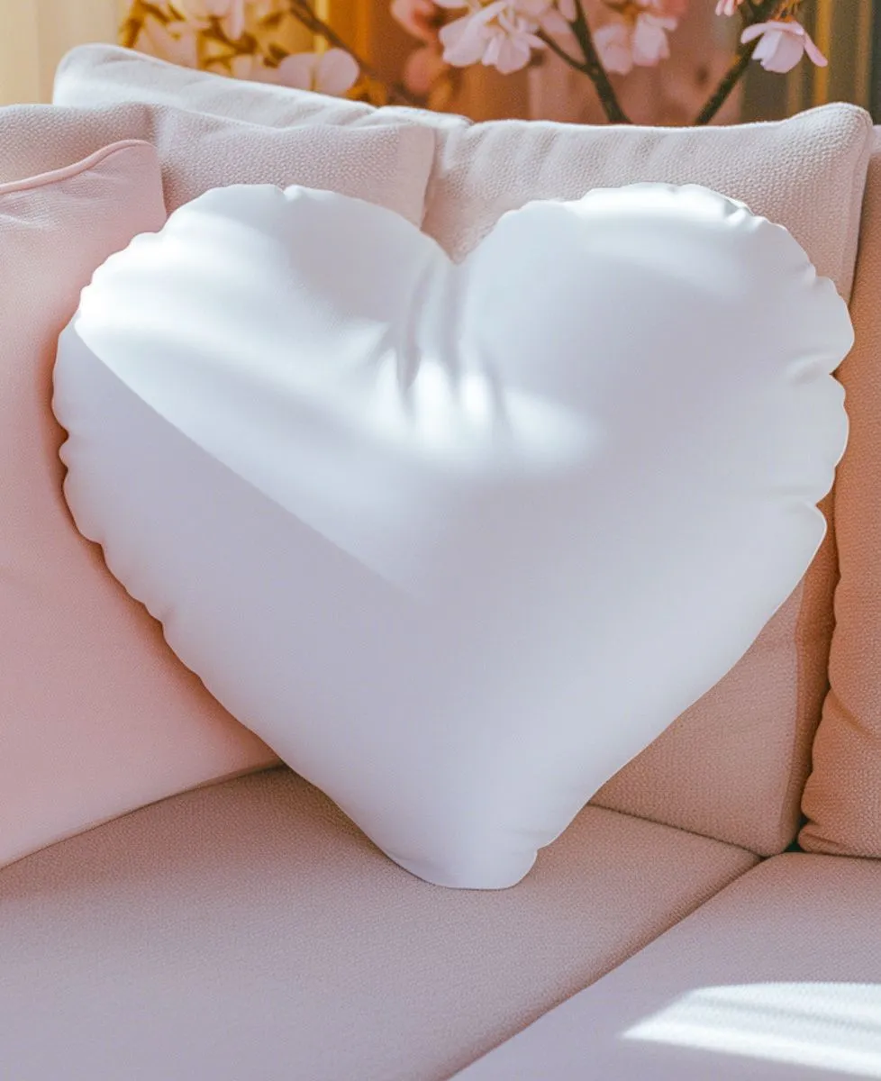 Coussin coeur Maman et moi personnalisé