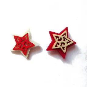 Embellissements de noël étoiles x2