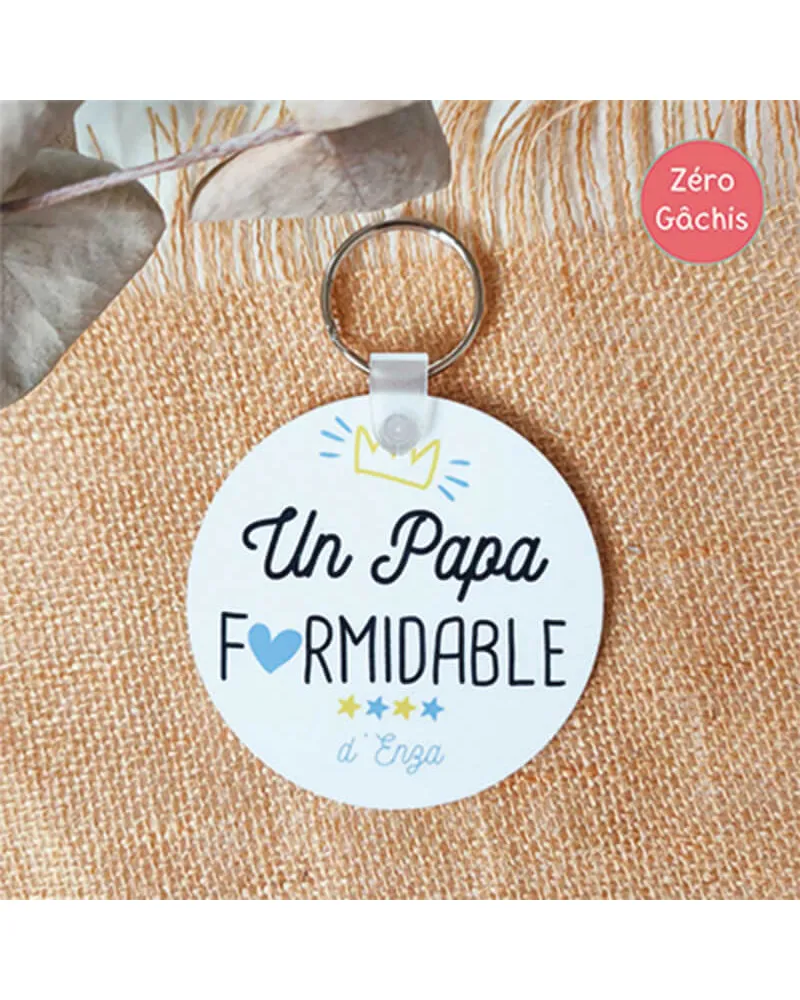 [ENZA] Porte-clés personnalisé - Un Papa formidable