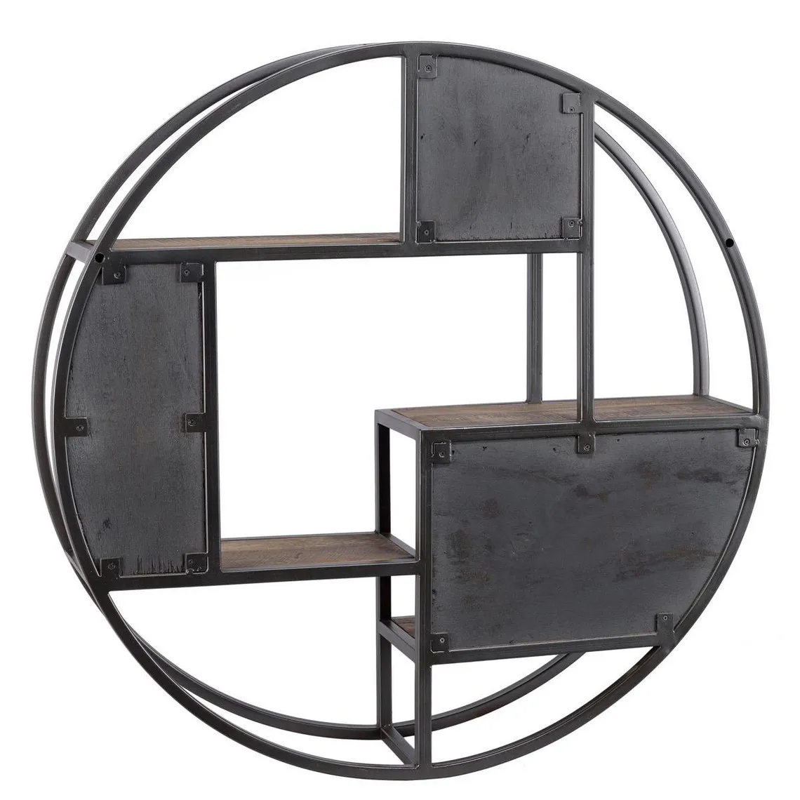 Etagère murale ronde SIXTINE 3 niveaux 3 niches | 3 Suisses