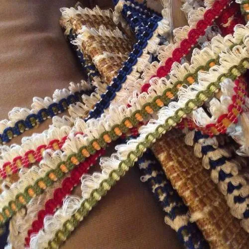 Galon frange, 2,5cm, passementerie vintage