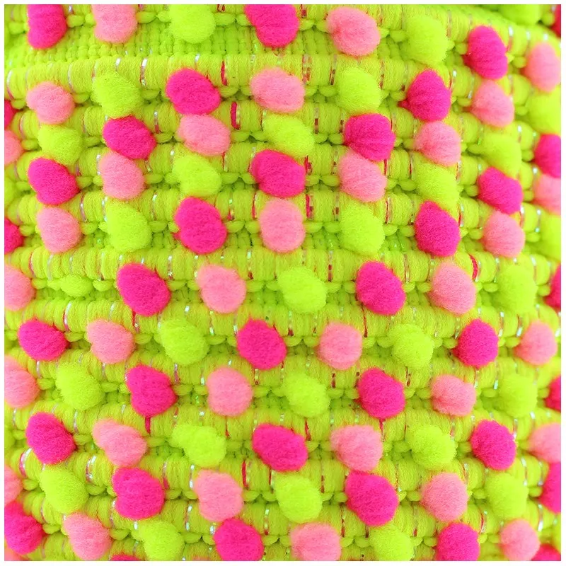 Galon pompon lurex 11 mm - fluo