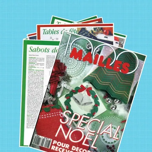 Magazine 1000 mailles spéciale noël en format pdf