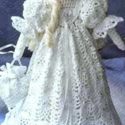 Magazine vintage en pdf. modèles 2 poupées anges au crochet .patterns, tutoriels anglais  + légende symbole anglaise française