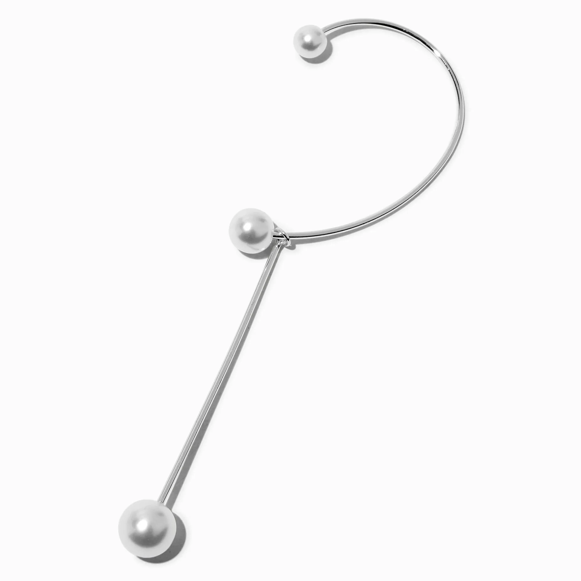 Manchette d'oreille pendante goutte perle d'imitation