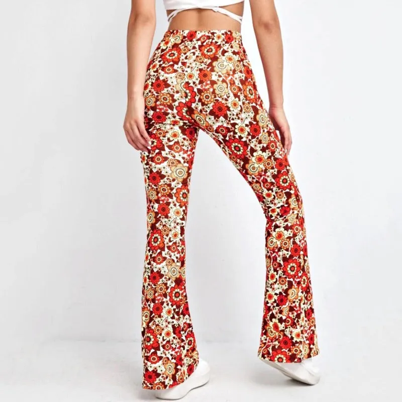 Pantalon Hippie Imprimé Fleuri
