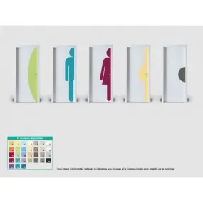 Plaque de porte parenthese coloris palette : coloris y
