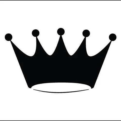 Pochoir couronne. dessin de couronne (ref 515-1)