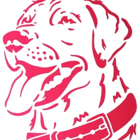 Pochoir plastique 30*21cm : chien (04)