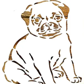 Pochoir plastique  30*21cm : chien (07)