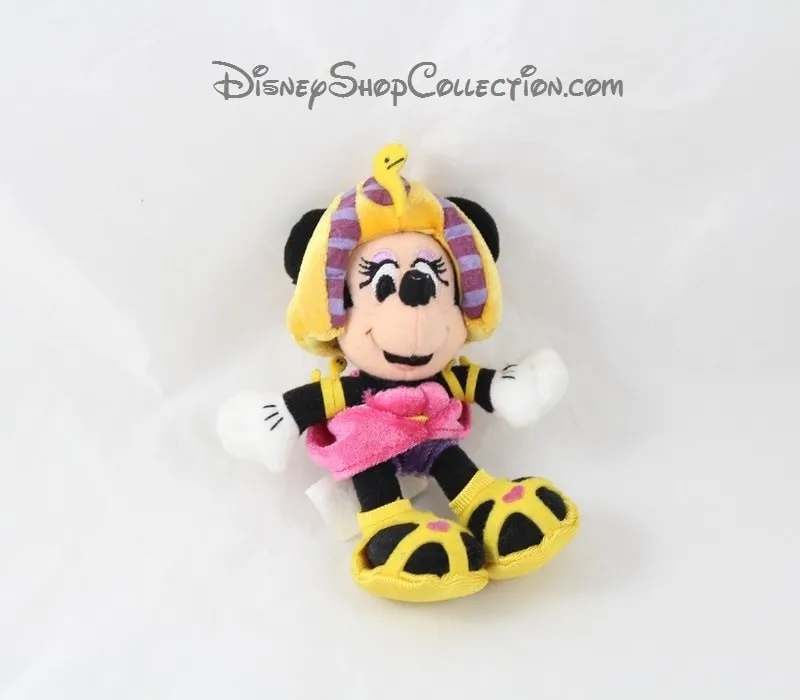 Porte clés peluche Minnie DISNEY STORE égyptienne coiffe cobra