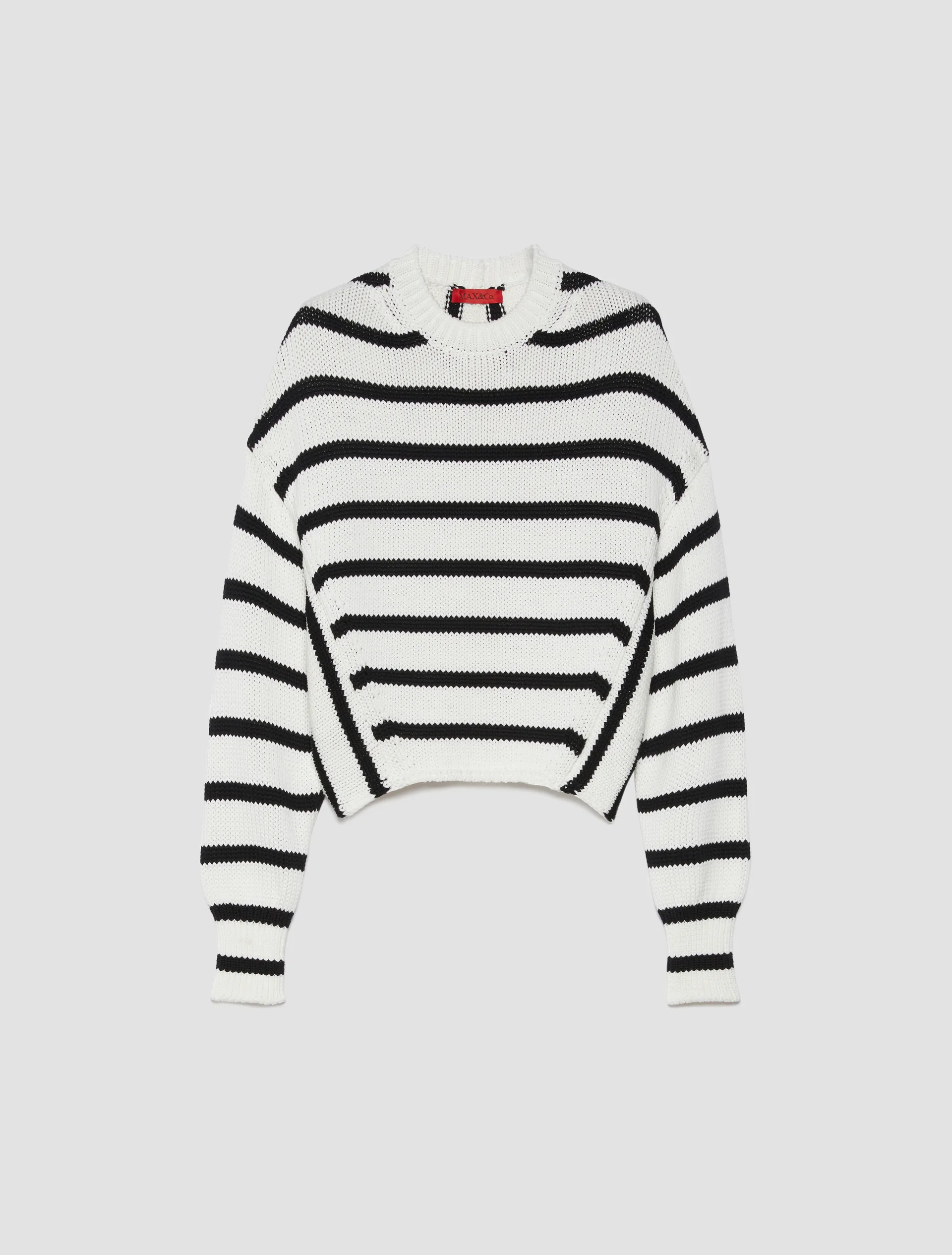 Pull en maille à épaules tombantes