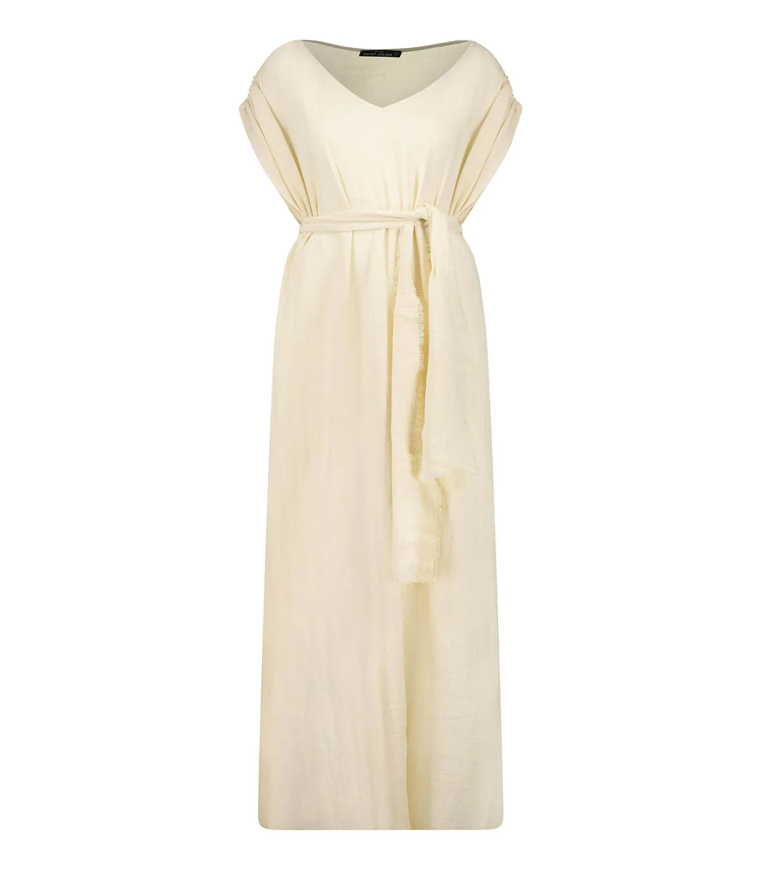 Robe Longue Kaftan Cream Maison Saint Julien - Jane de Boy