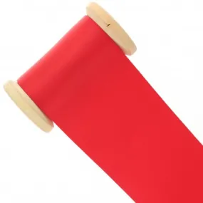 Ruban satin double face 63 mm - rouge écarlate - Bobine de 25 m