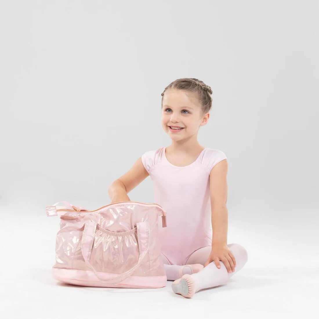 Sac de danse rose doré fille