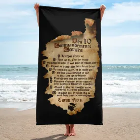 Serviette Les 10 Commandements Corses