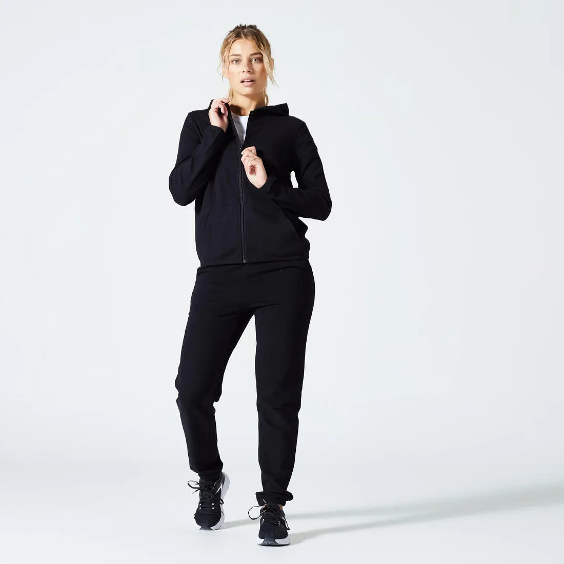 Sweat Zippé Fitness Femme - 100
