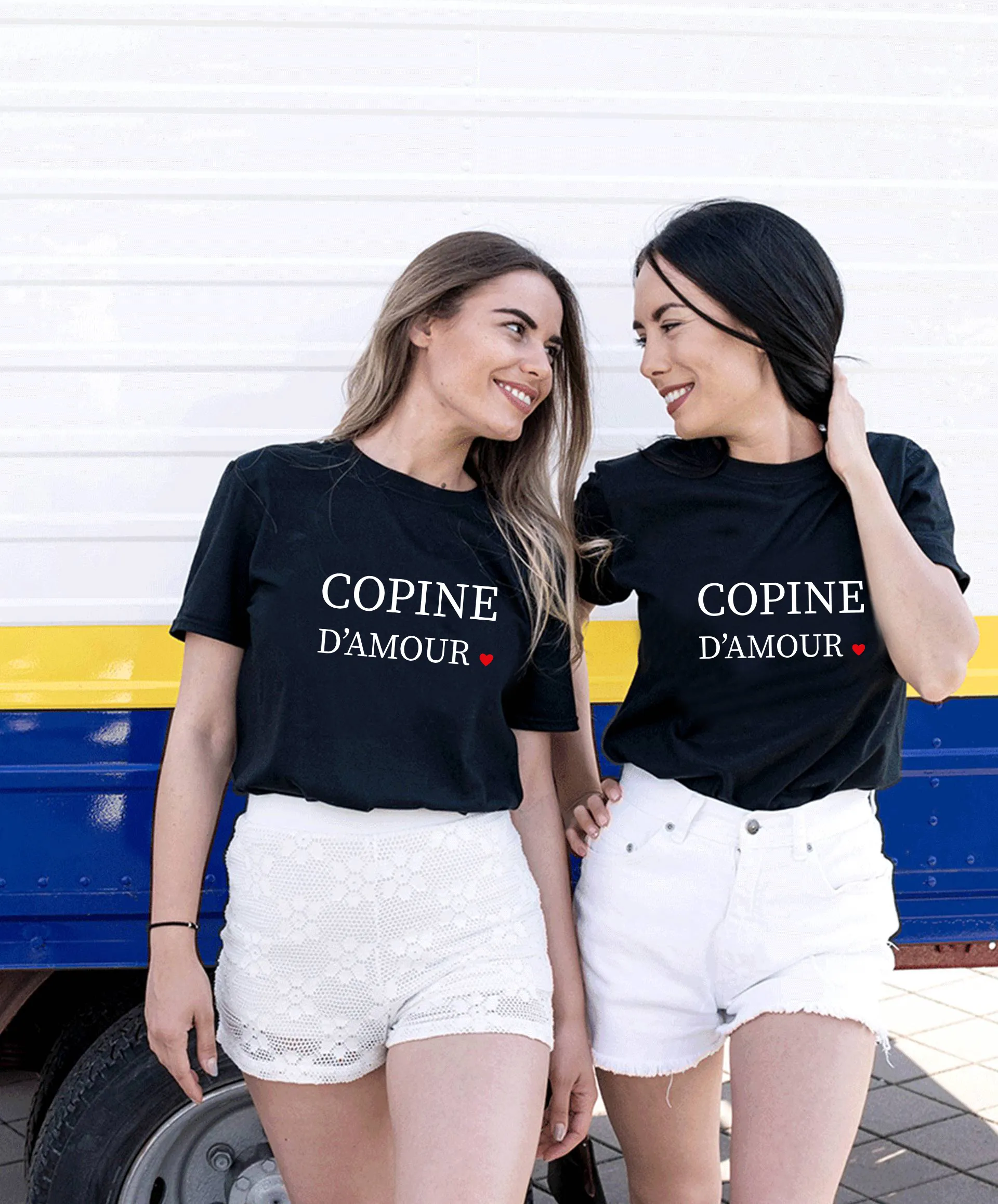T-shirt Meilleures amies – Copine d’amour
