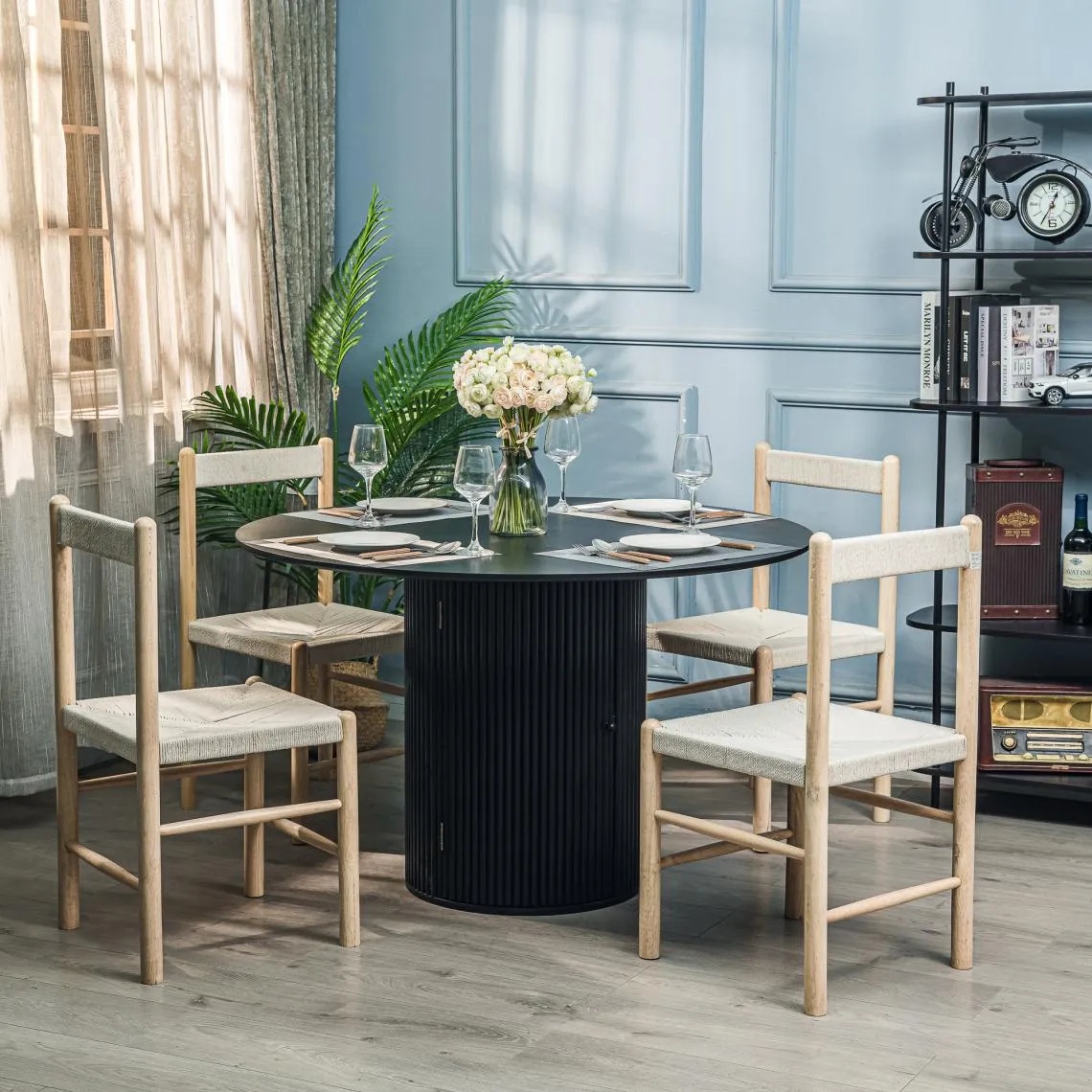 Table a Manger 6 personnes Ronde Bois | 3 Suisses