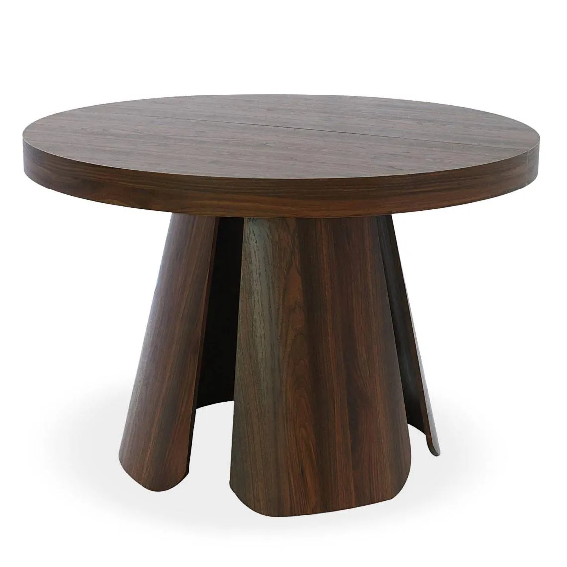 Table ronde extensible Henriette Bois noisette | 3 Suisses