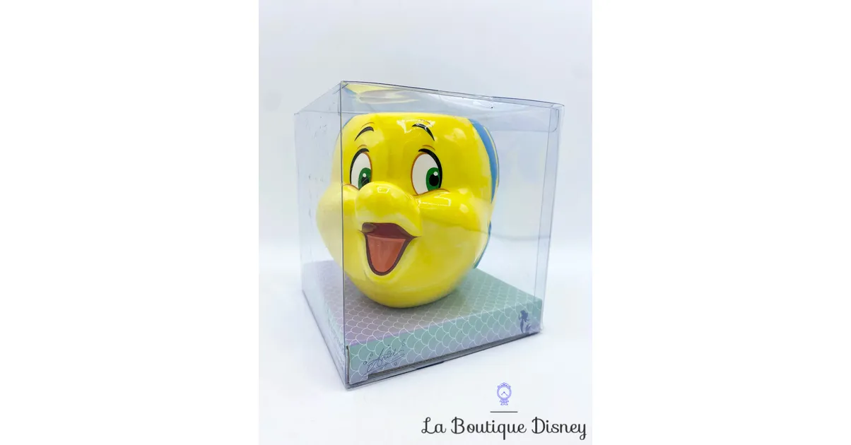 Tasse Polochon poisson La petite sirène Disney Princess mug Primark Flounder relief 3D