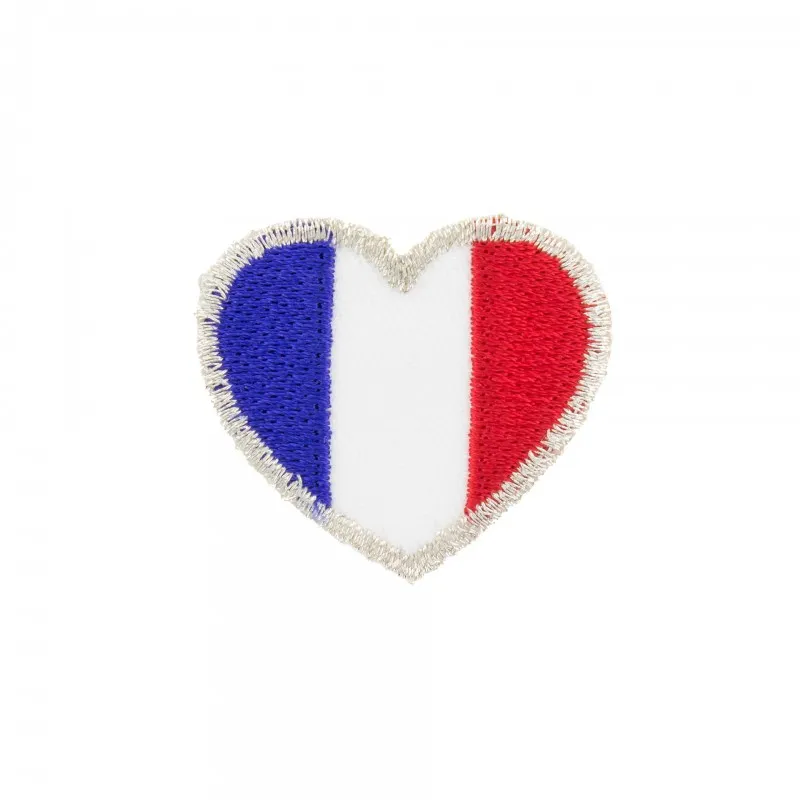 Thermocollant Coeur tricolore