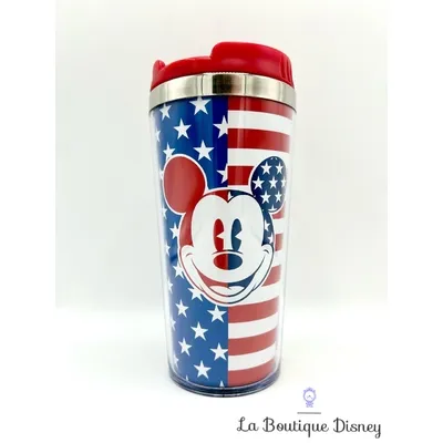 Thermos Mickey Mouse Drapeau USA Disneyland Paris 2019 Disney mug voyage