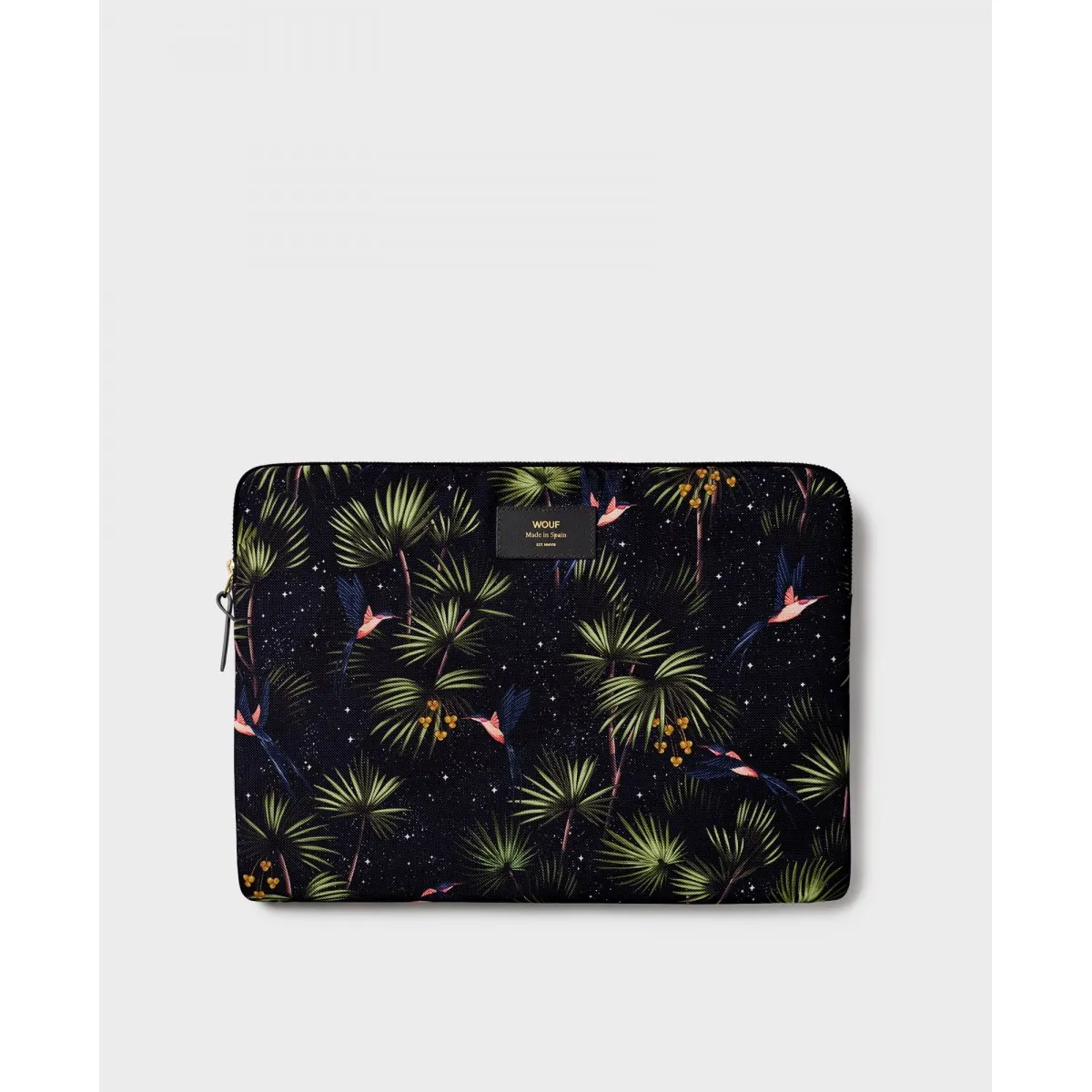 Wouf - Housse recyclée noire Paradise pour ordinateur 15" 16"